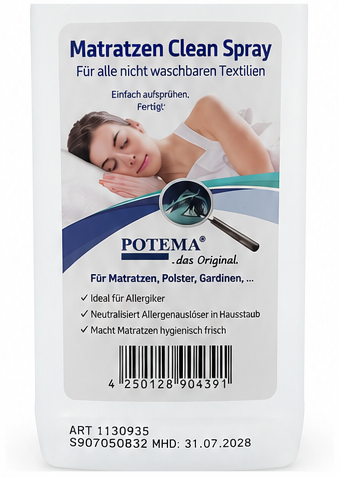 POTEMA Matratzen Clean Spray – 4er-Angebot 750 ml | 3 Liter für 98,00 €